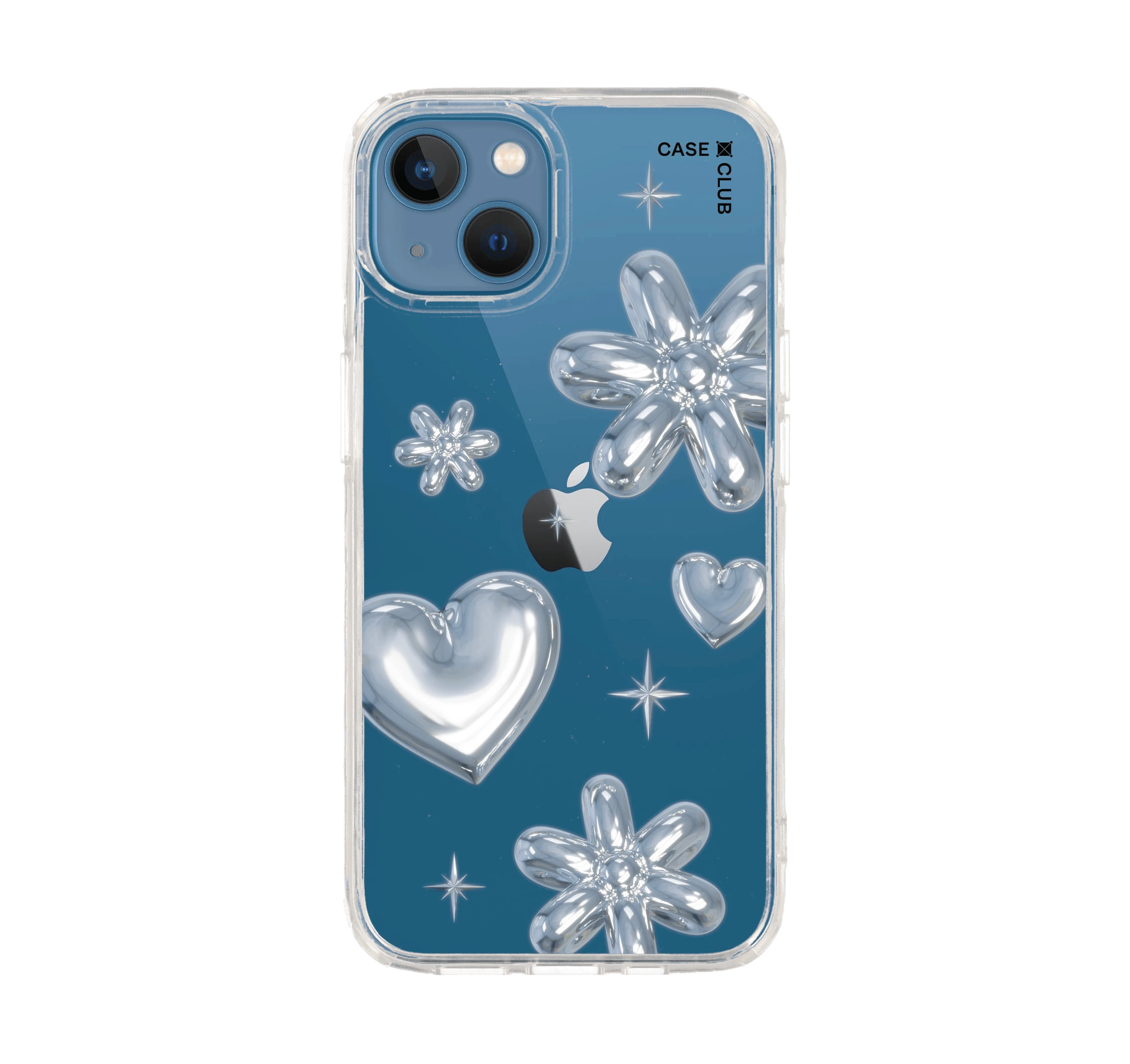flower & heart metallic balloons